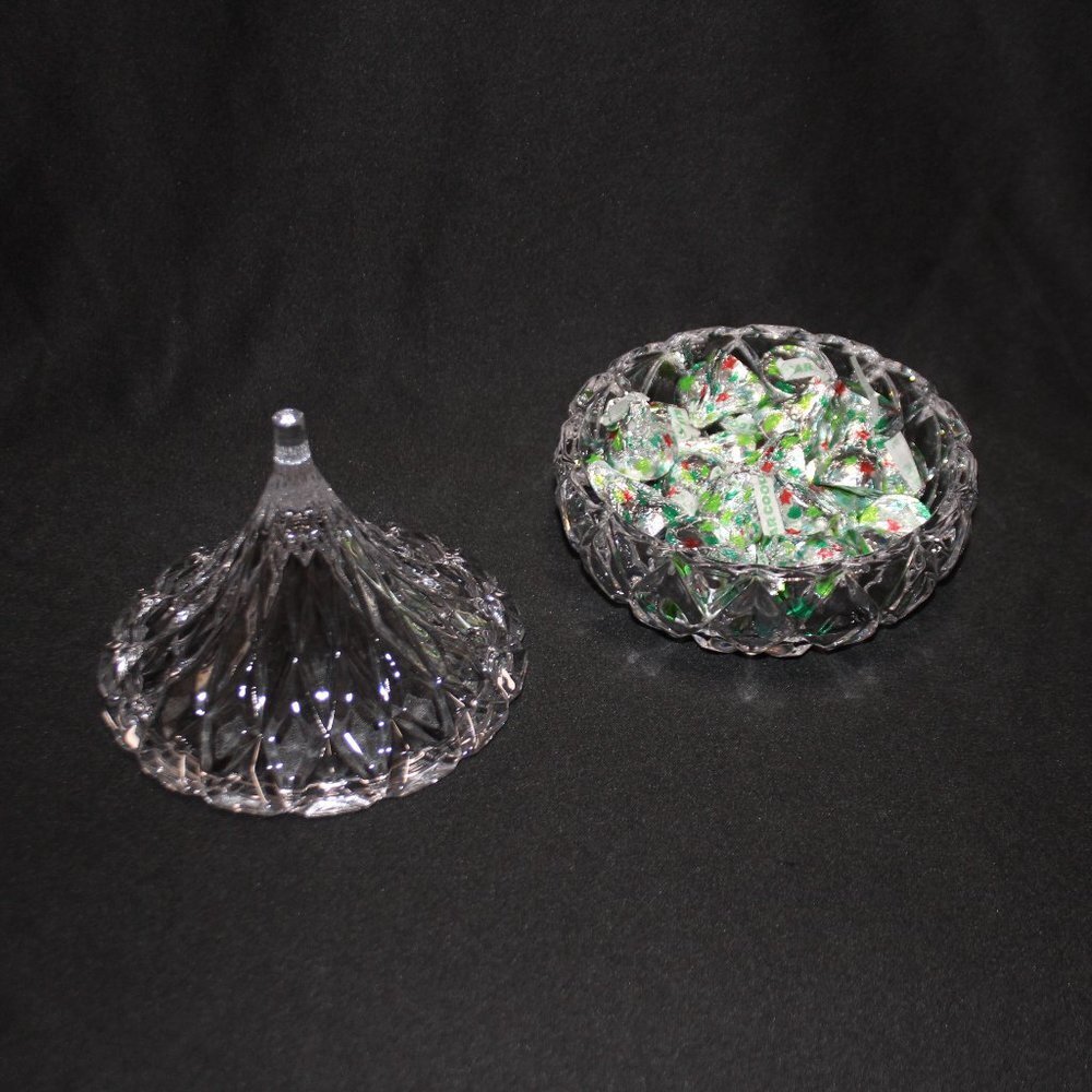 Hersheys Kisses Lead Crystal Candy Dish - Picture 6 of 11